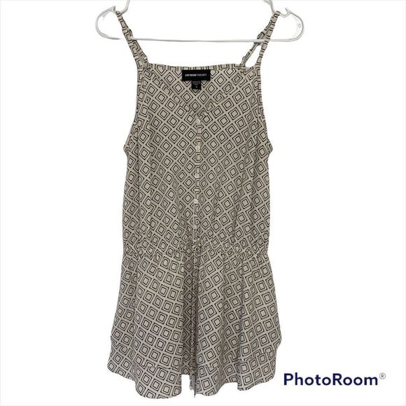Fifteen Twenty Camisole Shell Tank Top Black/White Geometric Print Womens Small - Picture 1 of 5